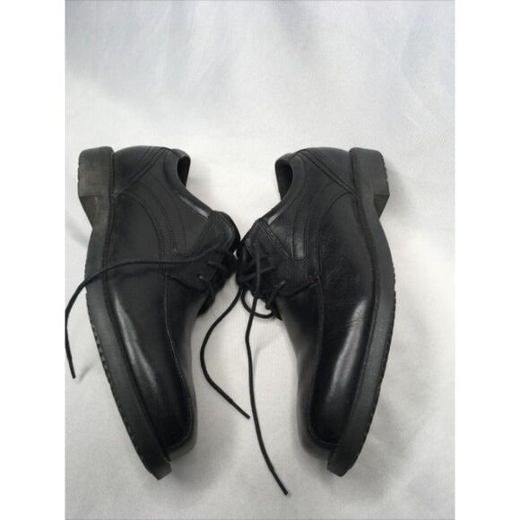 ROCKPORT Sherwood Bike Toe Oxford Leather Black Walkability Lightweight US10 main image 4